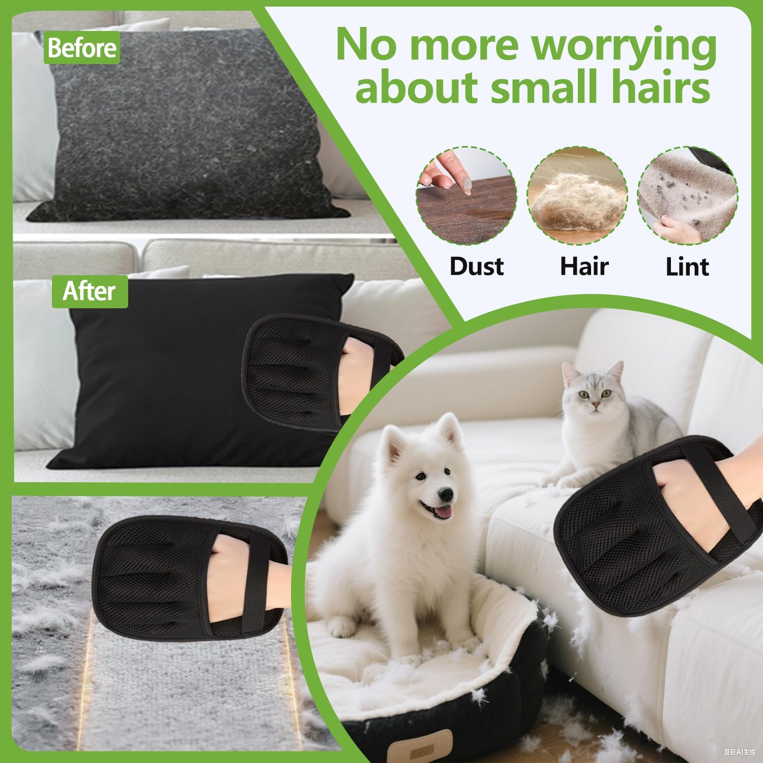 Purr luxe™ Premium Pet Hair Removal Glove