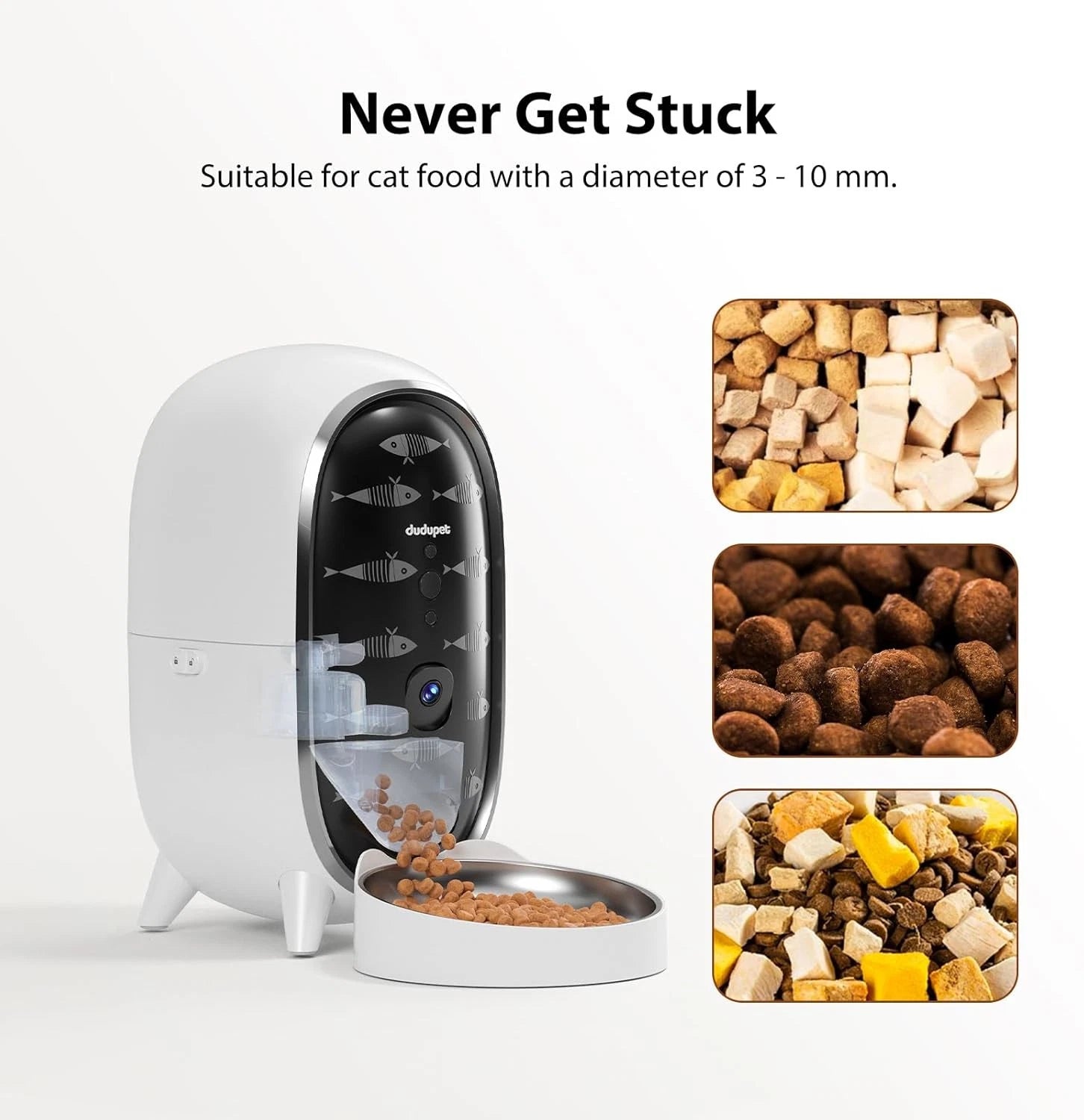 Automatic Wifi Cat Feeder with Camera1080P HD