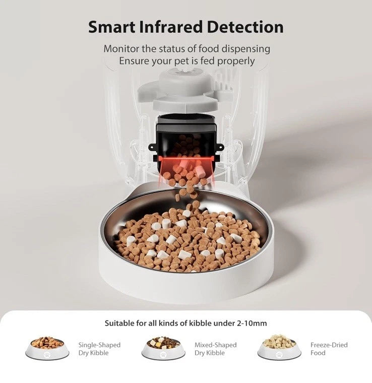 Automatic Wifi Cat Feeder with Camera1080P HD